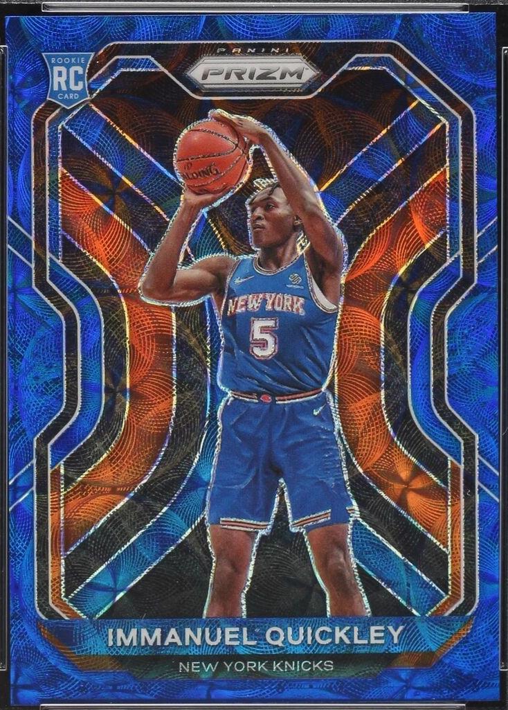 2020-21 Panini Prizm - Immanuel Quickley #296 Choice Blue Prizm /49 (RC ...