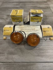 Nos Delco 1955 1956 1957 Chevrolet Truck Park Light Assembly Amber Lens Set Nos Delco 1955 1956 1957 Chevrolet Truck Park Light Assembly Amber Lens Set