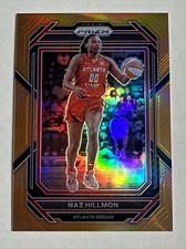 2023 Panini Prizm WNBA /99 Orange Prizm Parallel #8 Naz Hillmon Atlanta Dream