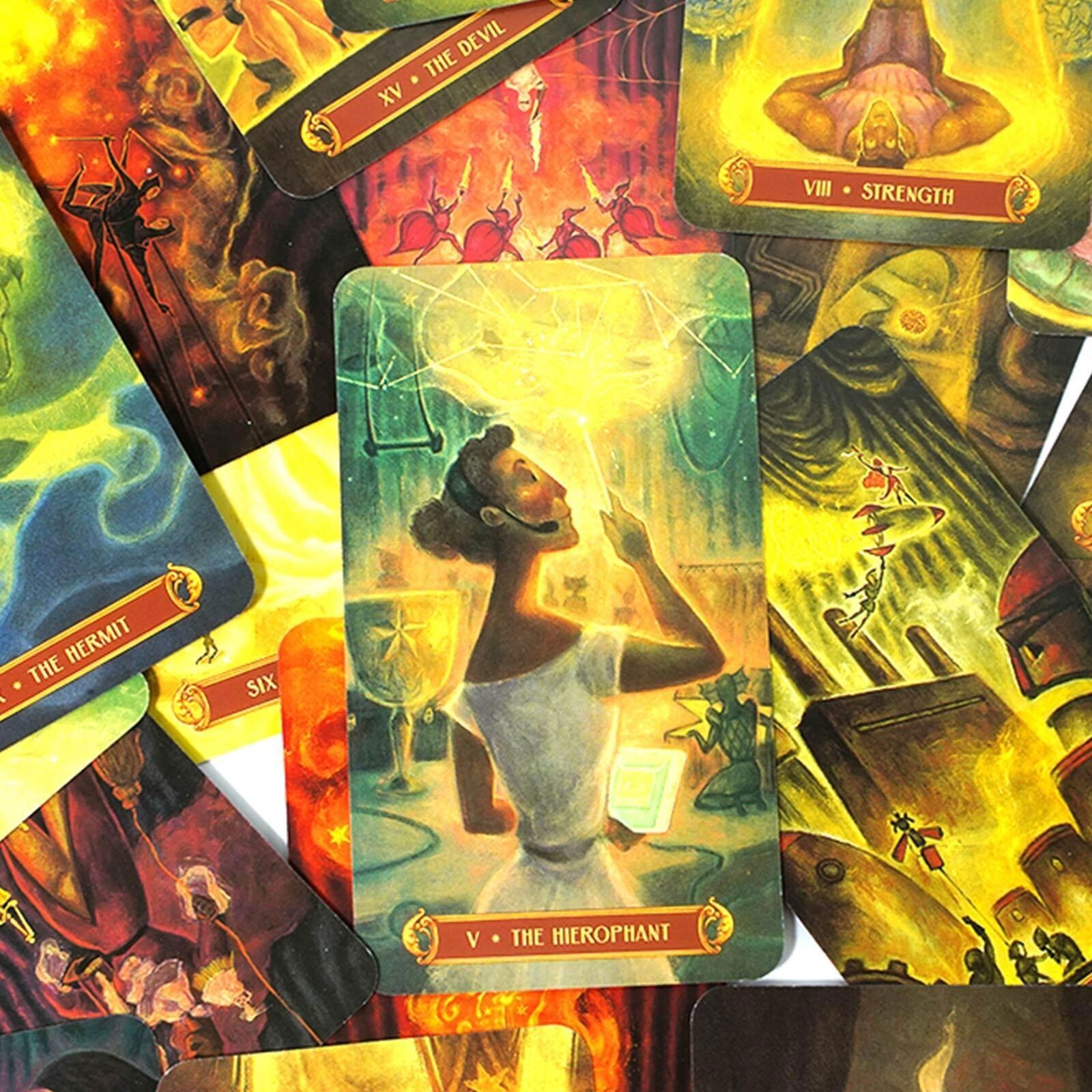 Tarot Cards and Book for Beginners Set 78 Tarrot Cards Cirque Du Tarot