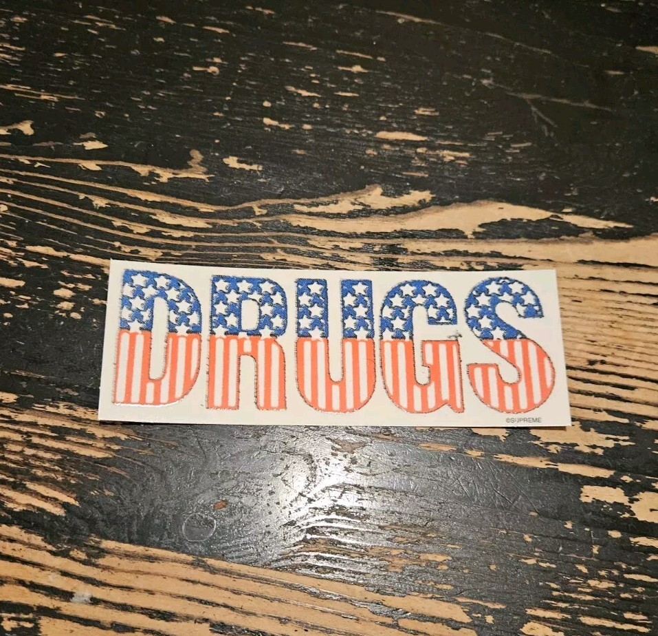 Supreme DRUGS Sticker FW24 SEASON OPENING + FREE SURPRISE | eBay