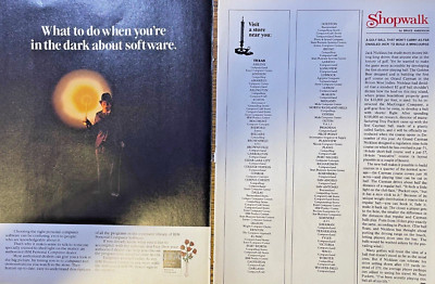 1984 Magazine Advertisement IBM PC Software