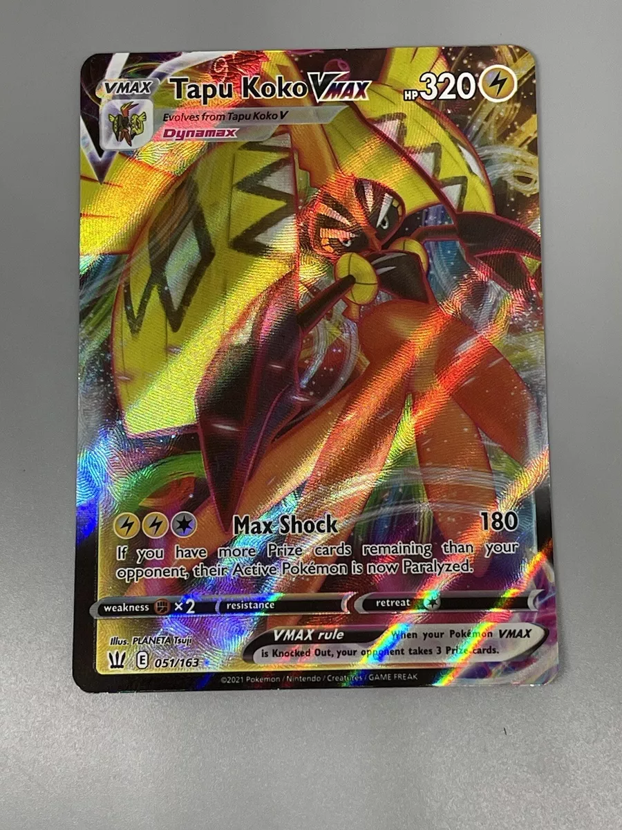 Tapu Koko VMAX 051/163 Pokemon TCG Battle Styles Full A