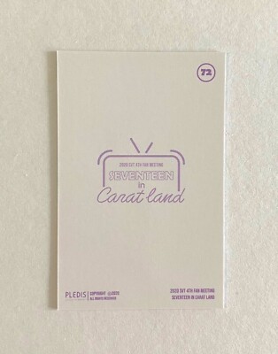 SEVENTEEN 2020 SVT 4th Fan Meeting Seventeen in Carat Land