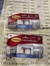 2X Command Medium Caddy Clear with 4 Clear Indoor Strips Organize Damage-Free