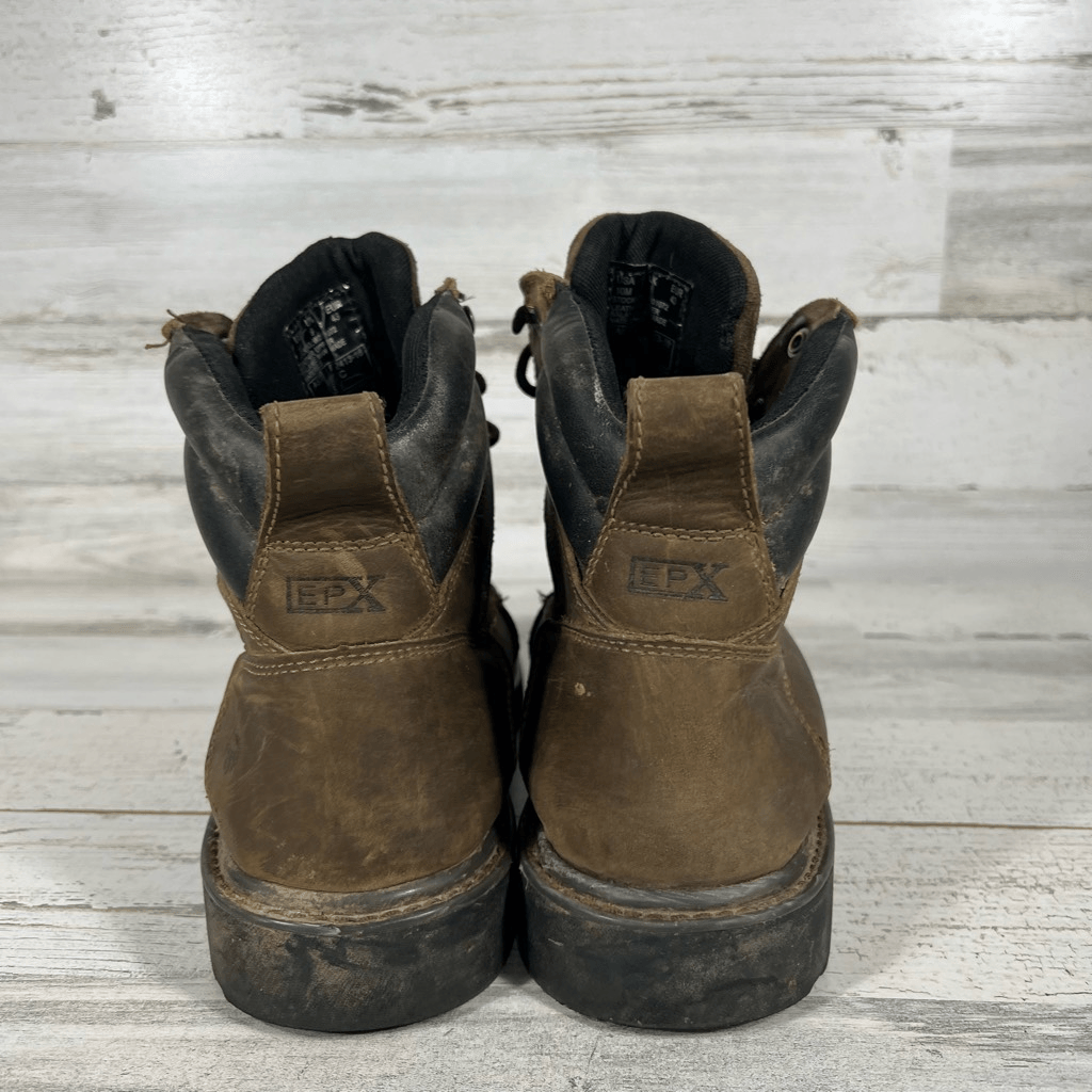 Wolverine Steel Toe Boots Men's Extra Wide Brown Leather ASTM F241318