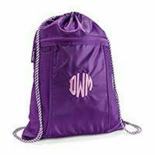 GYM school Backpack 31 gift bag drawstring cinch sac Spirit Purple eBay