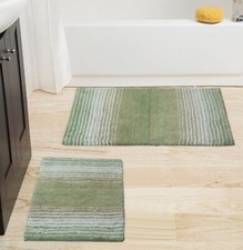 Home Weavers 100 Cotton Gradiation Collection Bathroom D cor Washable Rug B