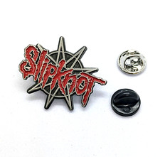 SLIPKNOT PIN (Nine-Pointed Star)Music 90s Metal Band Gift Enamel Lapel Brooch