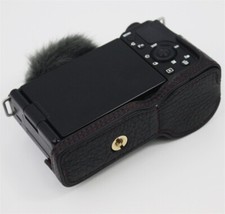 Genuine Real Leather Half Case Cover ZV-E10 ZV E10 Camera Bag Protecter