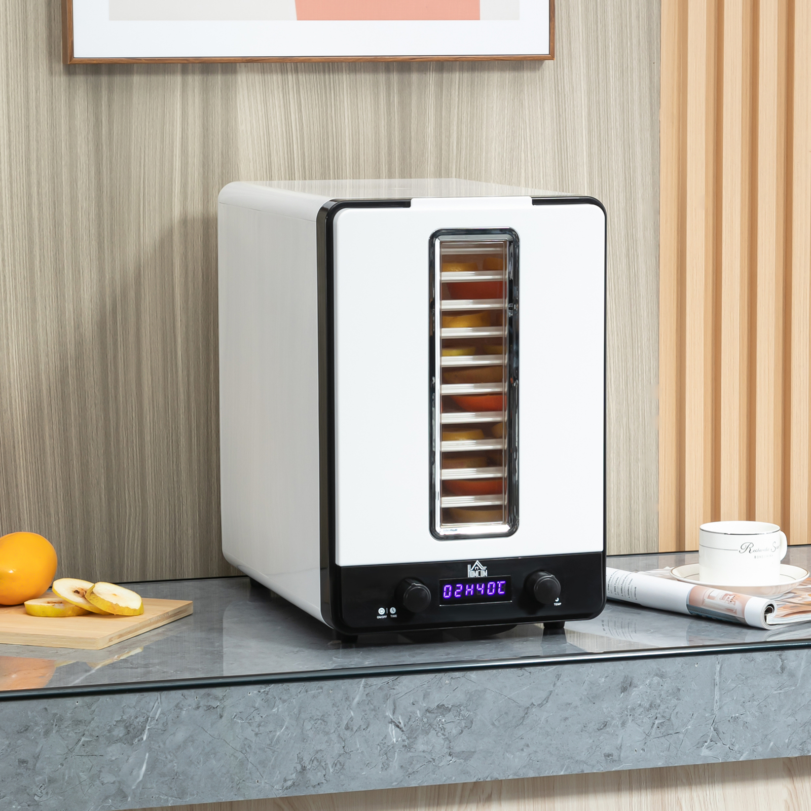 550W 11 Tier Food Dehydrator for Fruit Meat Vegetable Jerky Pet Treat HOMCOM