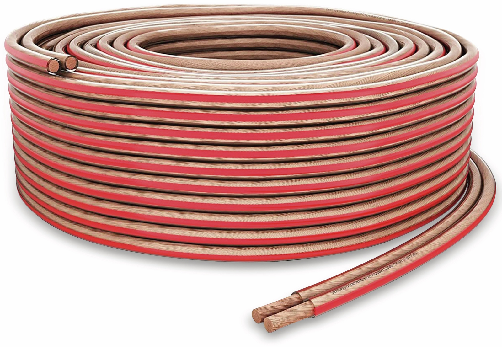 Purelink Lautsprecherkabel, 2x2,5 Mm², 30 M, Transparent, Ofc