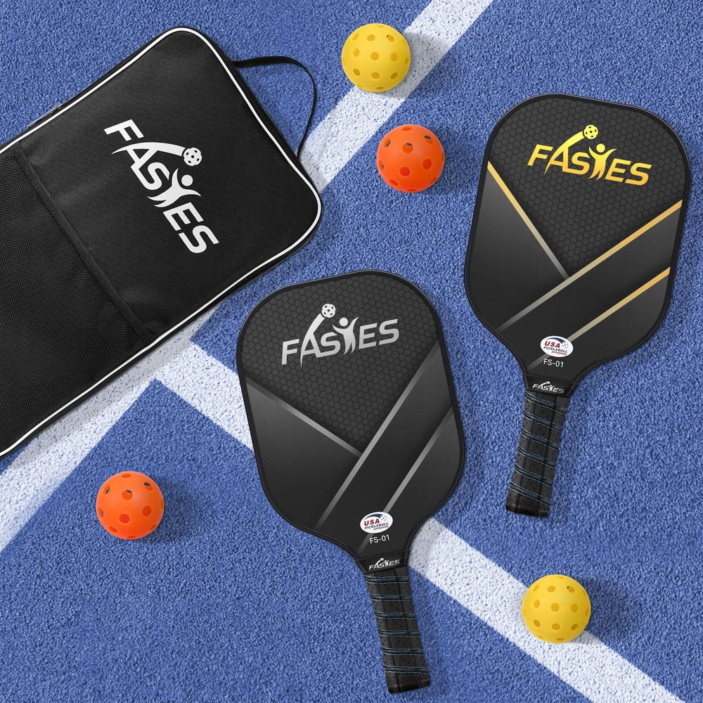 Premium USAPA-Approved Pickleball Paddles Set - 2 Lightweight Rackets