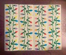 RARE VTG 1989 NOS Mrs. Grossman’s Stickers Small CHRISTMAS Lights Bulbs 16 MODS