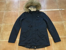 Only True 'n' Blue Jacket Women's M Vdi-mlr Sherpa Lined Hood Faux Fur Navy