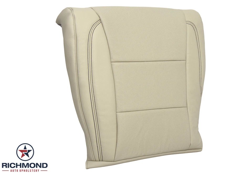 Para Toyota Avalon Limited 2013-2018 - Cubierta de asiento de cuero inferior del lado del conductor tostado Foto 2 de 4