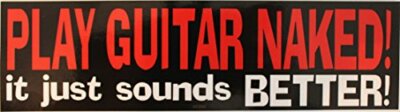 C&d Visionary Musik Play Gitarre Nackter Aufkleber