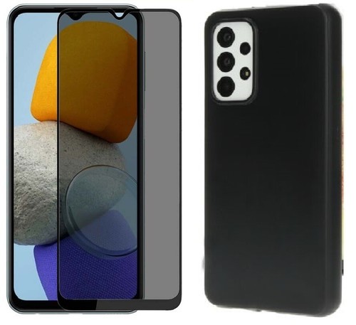 Dedux Custodia Cover per Oppo A58 4G, Custodia in Vetro Temperato a
