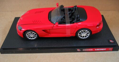 Hot Wheels Dodge Viper SRT-10 Red Convert Sport Car Die Cast 1:18 NEW Box Wears - Picture 1 of 12