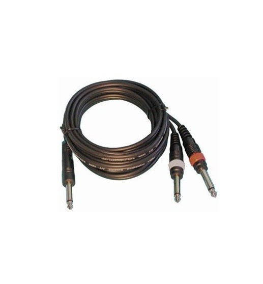 Audio2000'S Audio Cable 5,10,20ft 1/4" TR Mono Male to Dual 