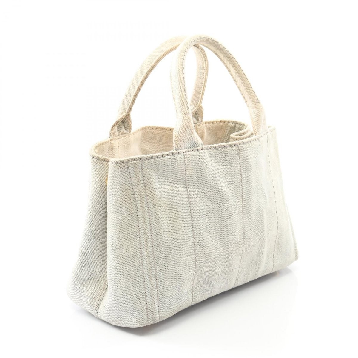 Prada CANAPA Canapa  PRADA Denim Tote Bag Canvas Used Ladies from japan thumbnail 2