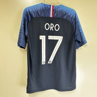 Nike 2018 World Cup France National Soccer Home Jersey Mens Large