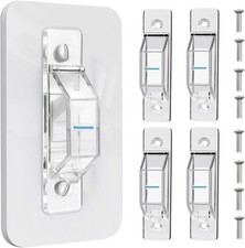 4 Pack Light Switch Cover Guard,Light Switch Lock with Glow in the Dark Effect