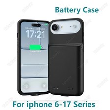 Battery Charger Case Power Bank Charging Cover For iPhone Air 17 16 15 14 13 12