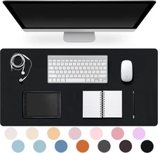 Large Leather Desk Pad Protector Non Slip Mouse Desk Mat