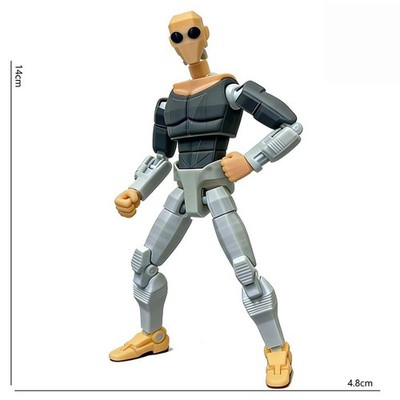 1Pcs 3D Printed Invincible Boy Invincible Mark Multi-Jointed Movable Model