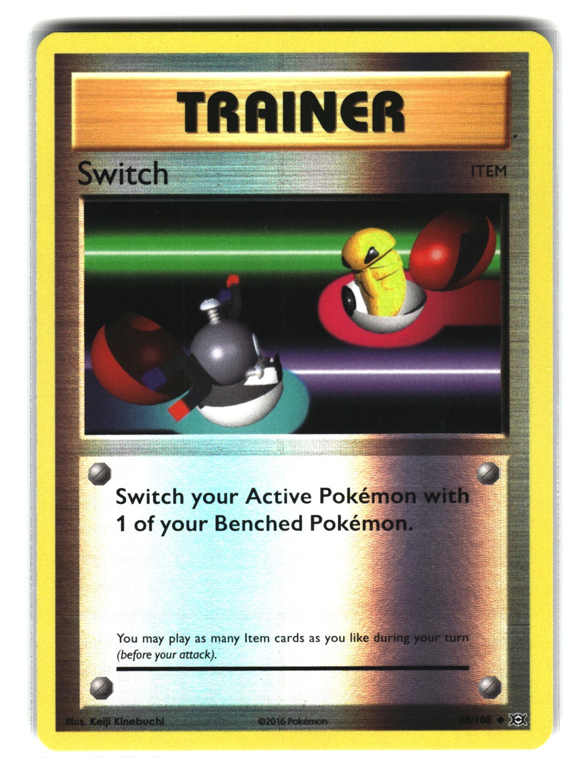 Switch 88/108 XY Evolutions Reverse Holo Pokemon TCG 2016