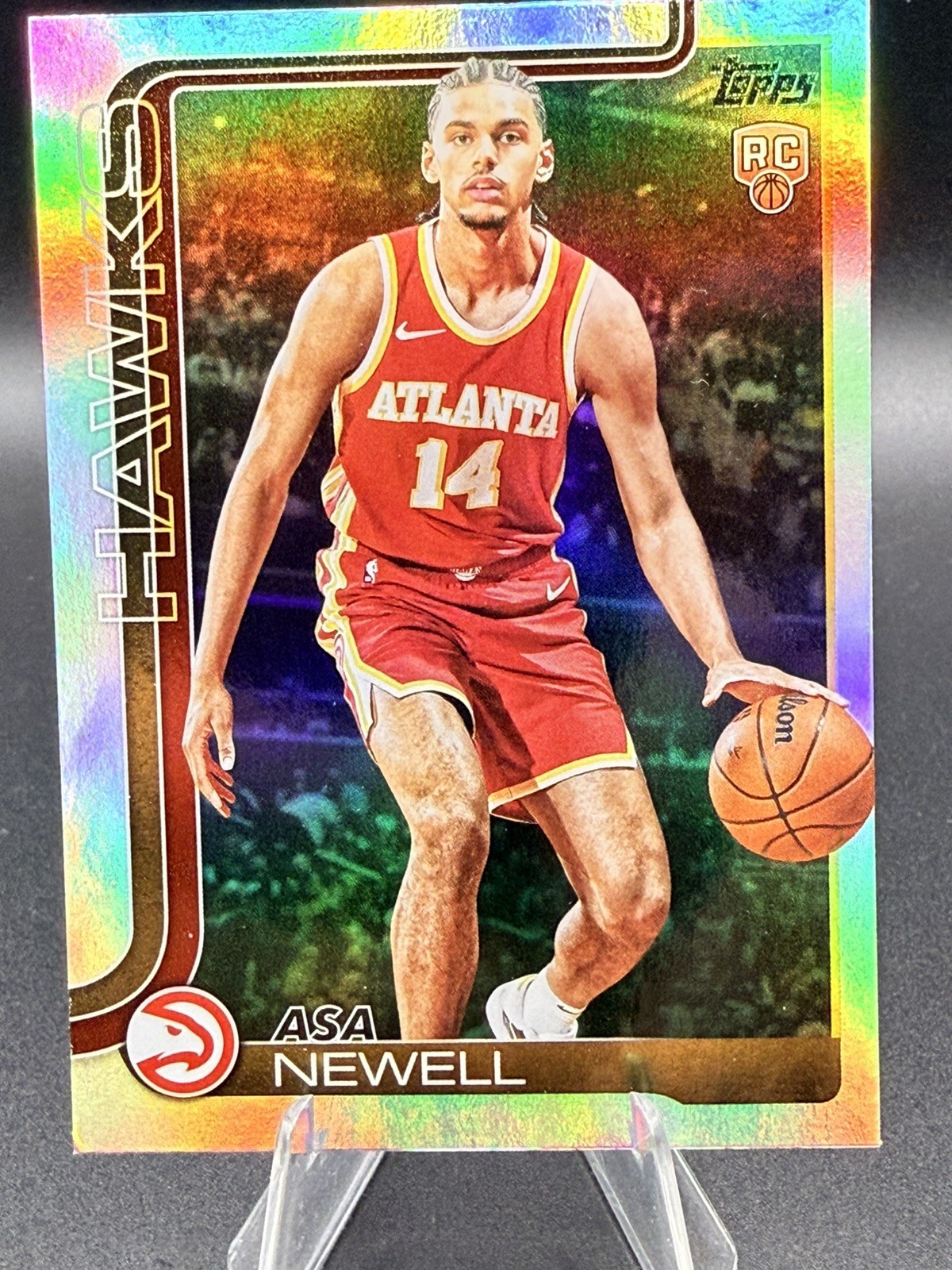 2025-26 Topps Basketball Asa Newell RC Rainbow Foilboard #223