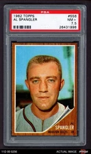 1962 Topps #556 Al Spangler Colt 45s PSA 7.5 - NM+