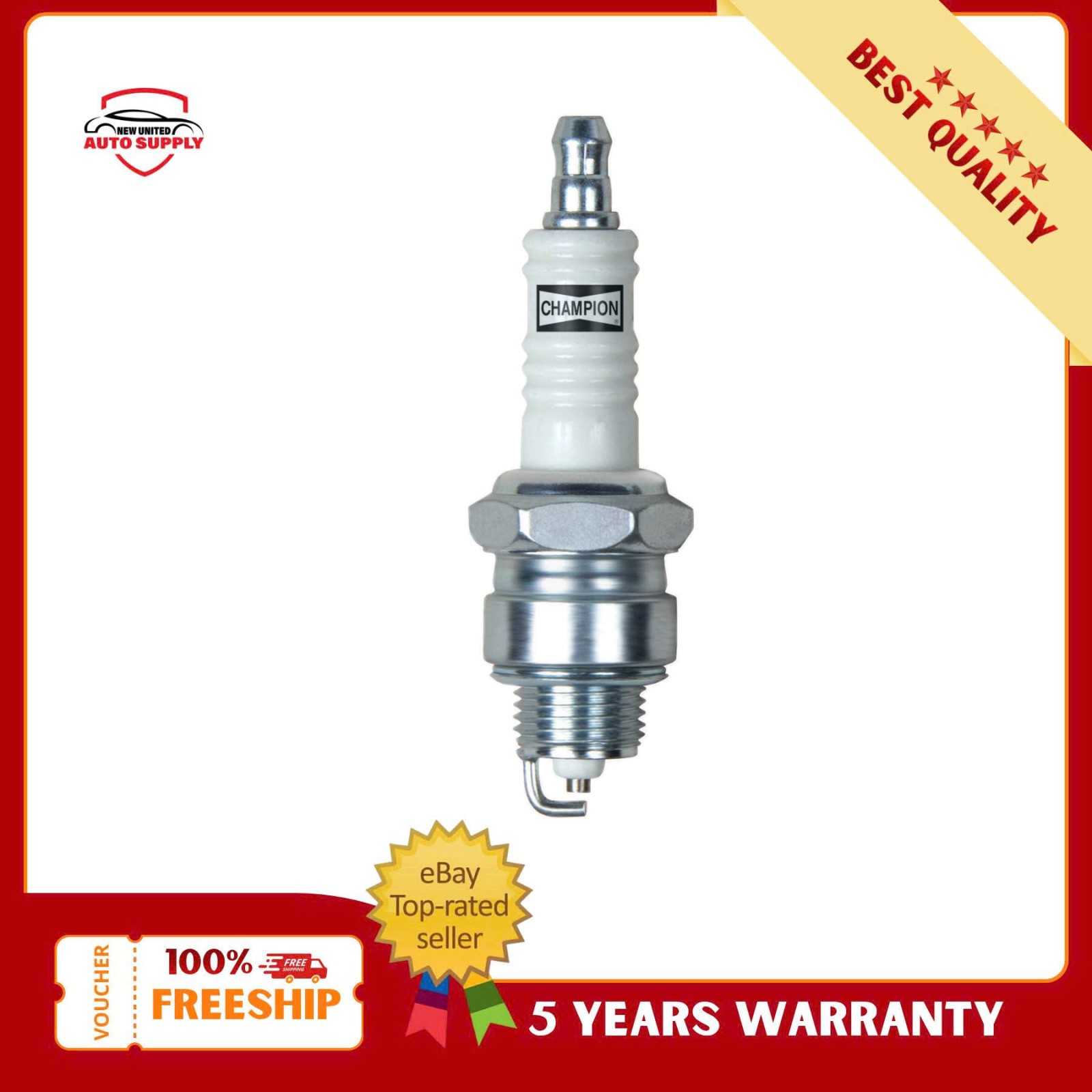 4PCS CHAMPION rj12yc Copper Spark Plug Fit Buick Century Electra
