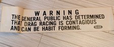 Vtg Nhra Bumper Sticker Warning Drag Racing Is Habit Forming 15x3 Rare Vtg Nhra Bumper Sticker Warning Drag Racing Is Habit Forming 15x3 Rare