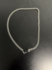 Stainless Steel Cuban Link Chain Necklace Miami Style Box Clasp