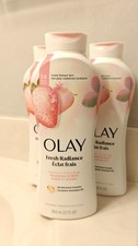 LOT 3 OLAY FRESH OUTLAST BODY WASH WHITE STRAWBERRY MINT BODYWASH 22 FL OZ