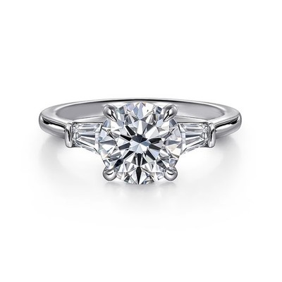 Exklusiver Ring 1,80 ct IGI Lab Created Rundschliff Diamant 14k Weißgold E F ...