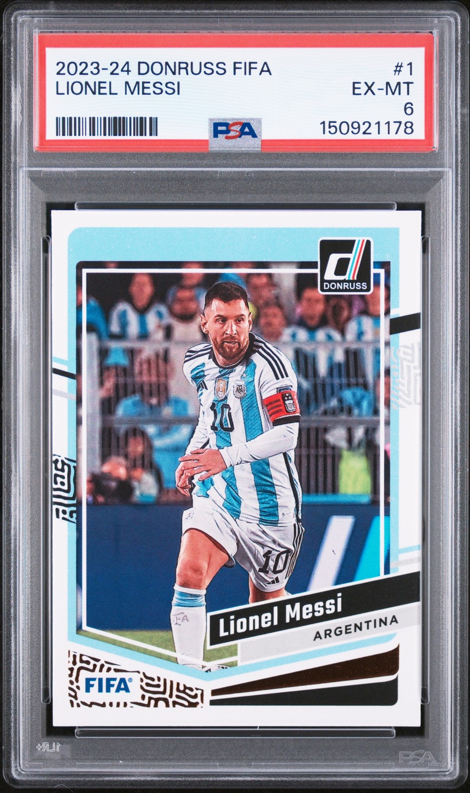 2023-24 PANINI DONRUSS FIFA #1 LIONEL MESSI PSA 6