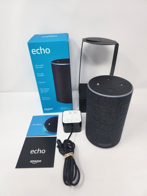Amazon Echo (2nd Generation) Smart Assistant - Charcoal Fabric Very Clean