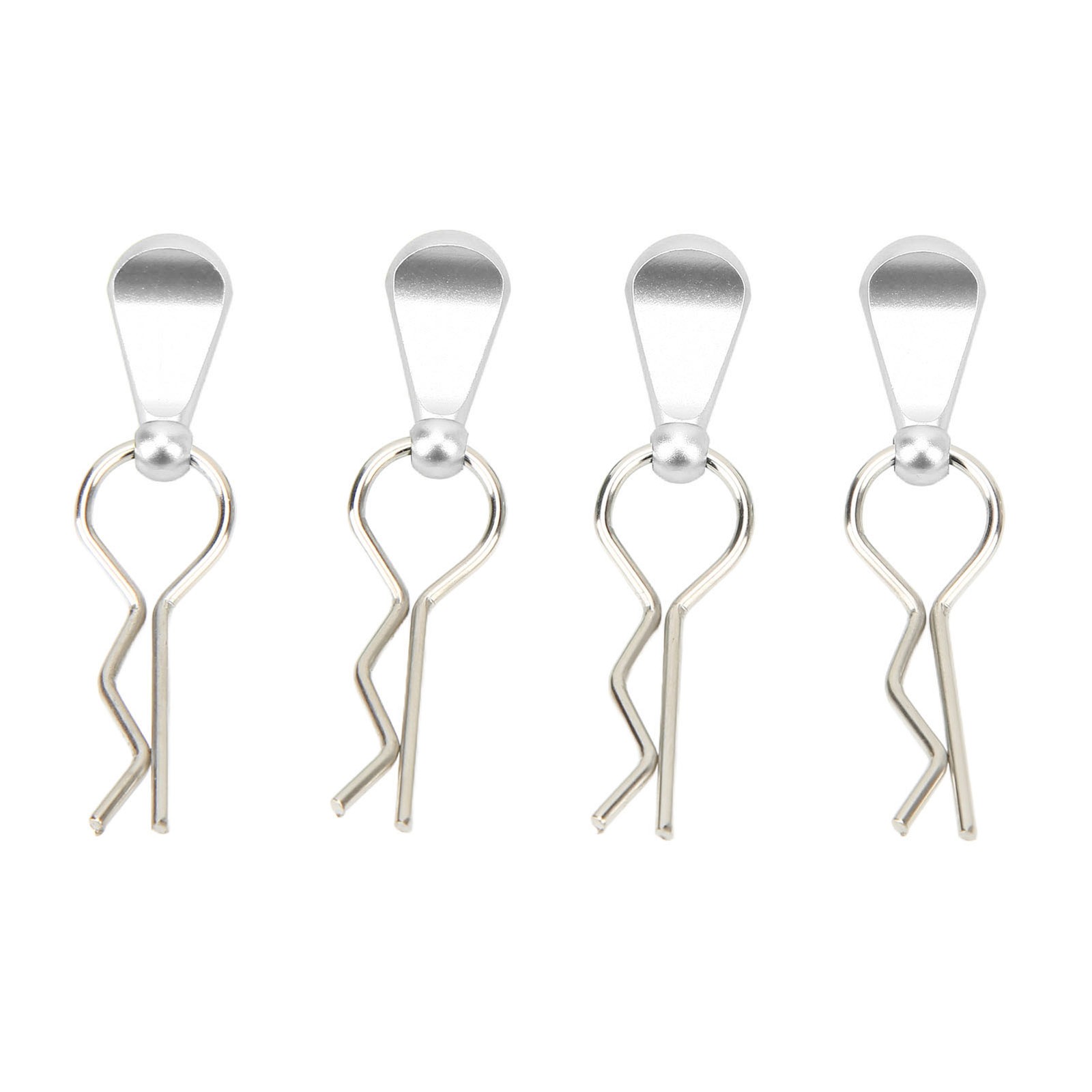 4Pcs Metal RC Body Clips With Pull Tabs Durable Easy Removal For 1/8 RC Car New