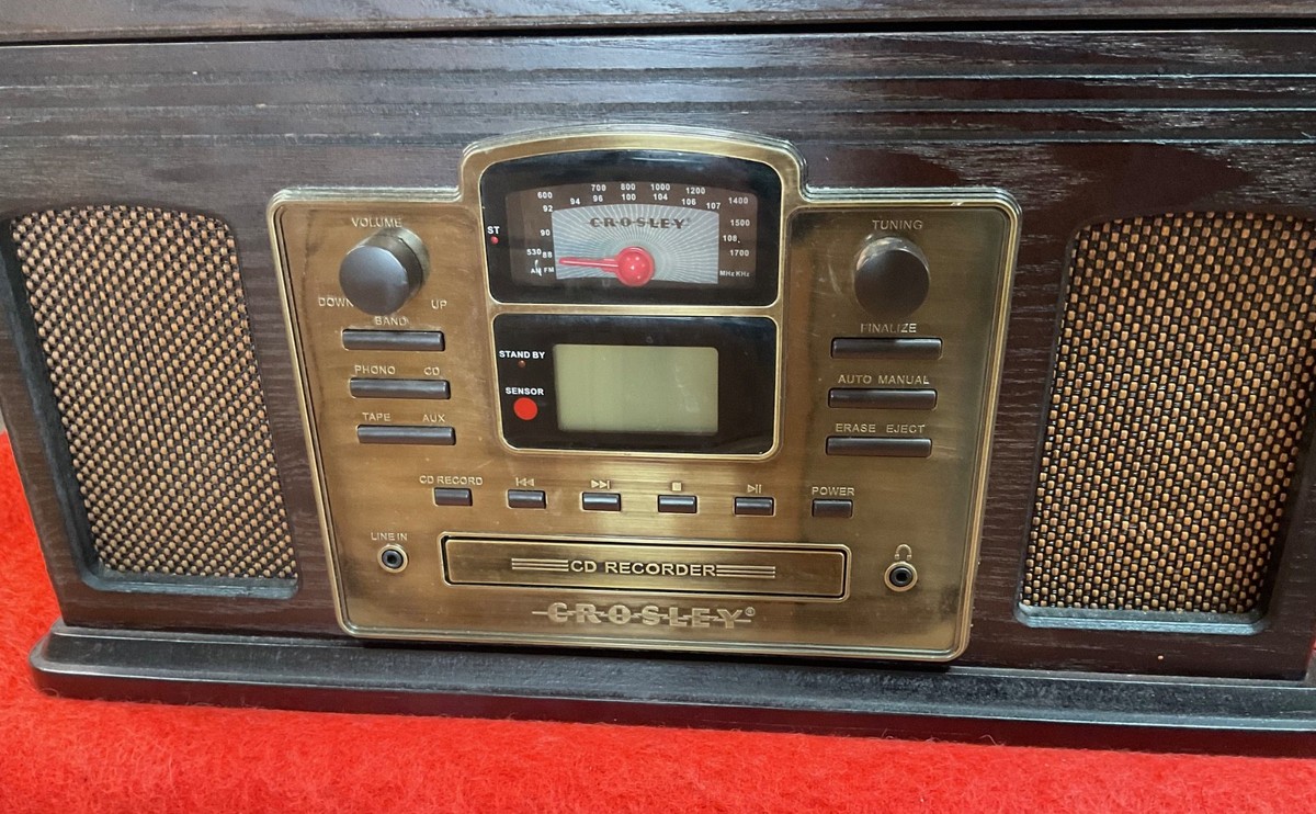 Crosley CR2405C-ES Record Player Radio Stereo CD Recorder