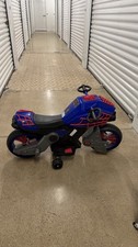 Kids Spider-Man Electric Ride On Motorcycle Works Needs Charger