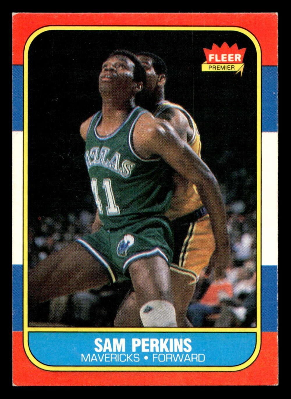 1986-87 Fleer #86 Sam Perkins Excellent+ RC Rookie Mavericks Basketball