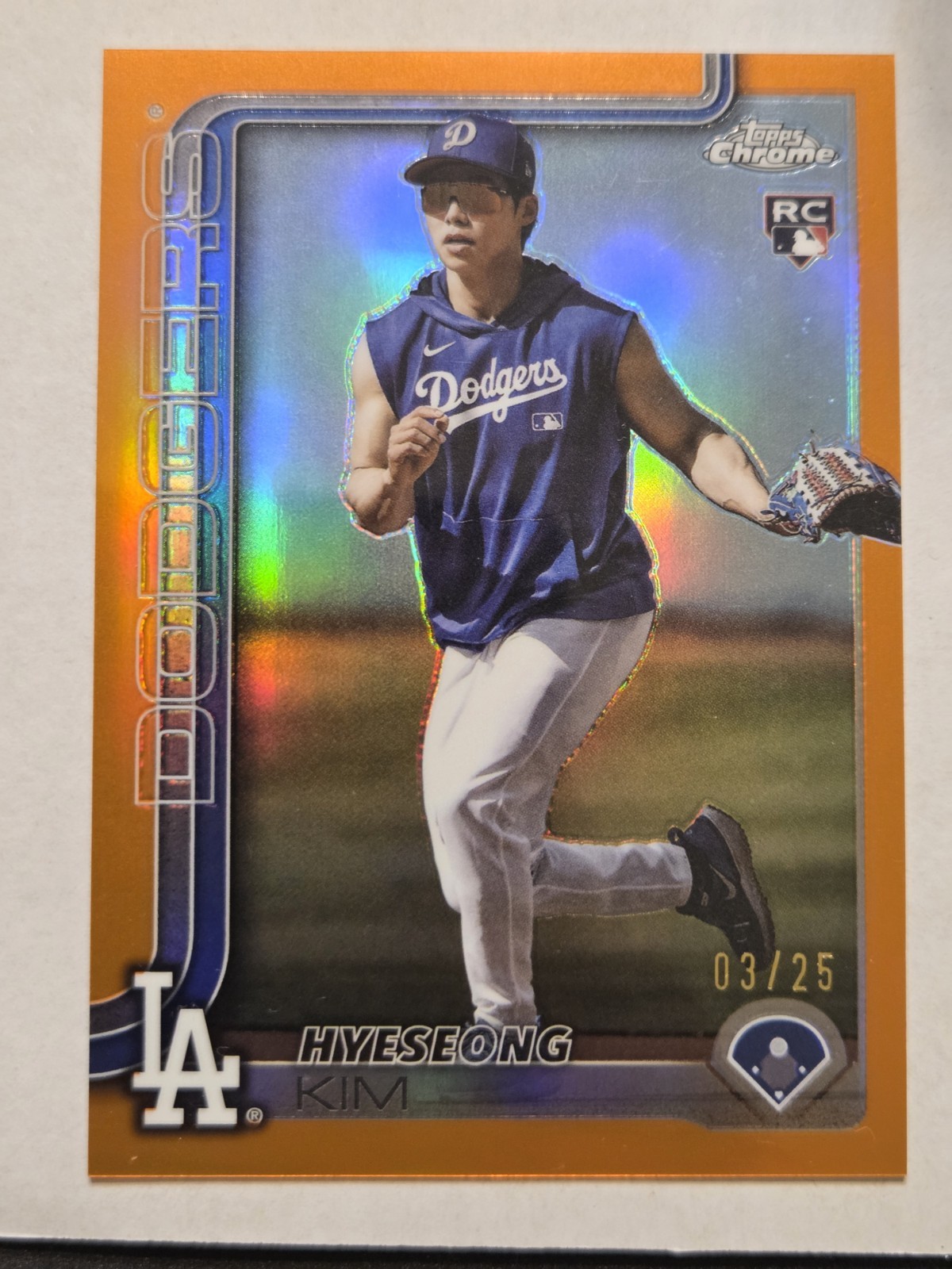 2025 Topps Chrome Update Image Variation USC312 Hyeseong Kim Orange /25 (RC)