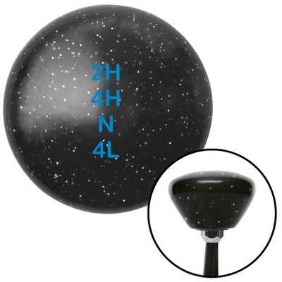 Blue Shift Pattern 42n Black Retro Metal Flake Shift Knob w/ M16x1.5 Insert
