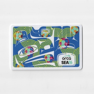 SEA26 ORCA Card FIFA World Cup Limited Edition Public Transit Seattle 2026