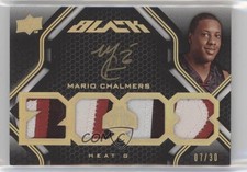 2008-09 UD Black Gold 7/30 Mario Chalmers #69 Auto h1f