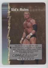 2000 WCW Nitro Trading Card Game Thunder Sid Vicious Sid's Rules fm0