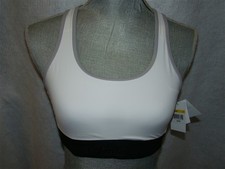 NWT Calvin Klein L Flex Motion Racerback Sports Bra Med Impact QF1083 129572